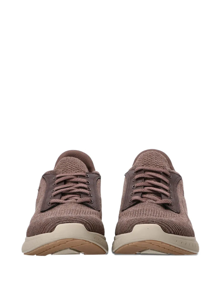 Boss Lace-Up Panelled Sneakers