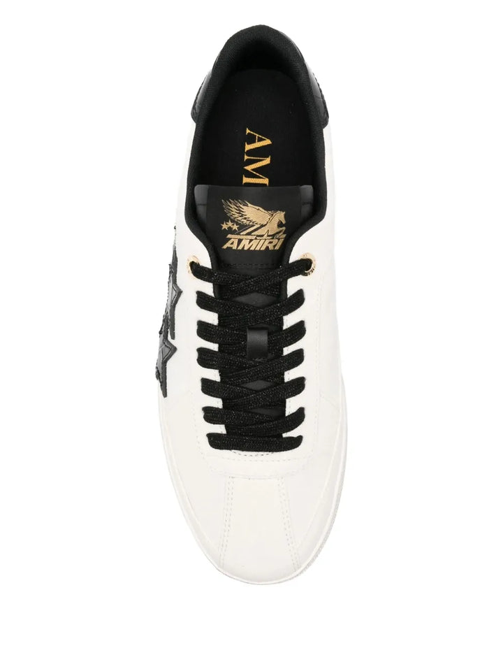Amiri Star-Motif Leather Sneakers
