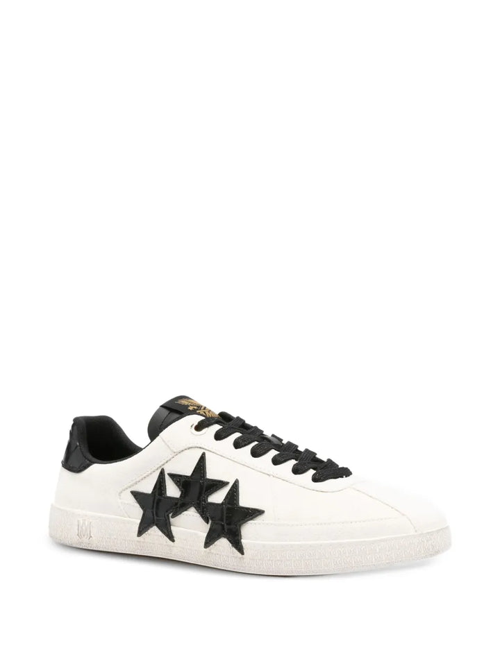 Amiri Star-Motif Leather Sneakers