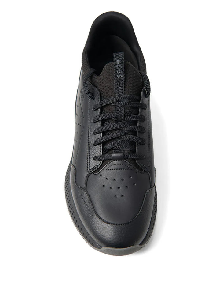 Boss Perforated Lace-Up Sneakers
