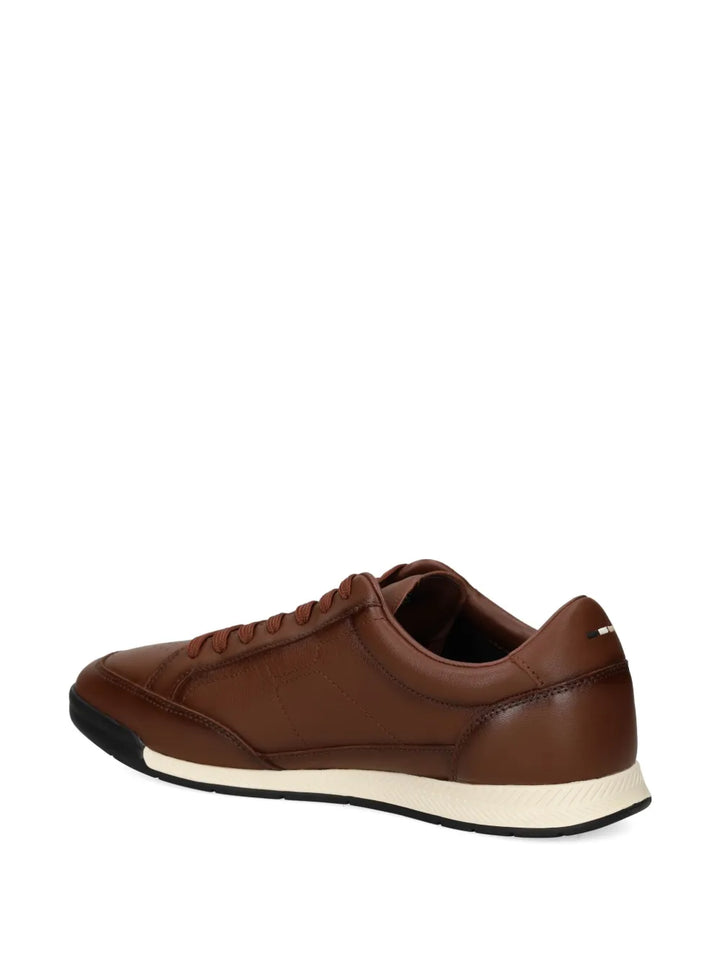 Boss Perforated Leather Sneakers