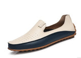 spring new men's leather shoes fashion set foot peas shoes driving shoes large size shoes