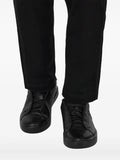 Boggi Milano Embroidered Logo Leather Sneakers