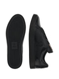 Boggi Milano Embroidered Logo Leather Sneakers