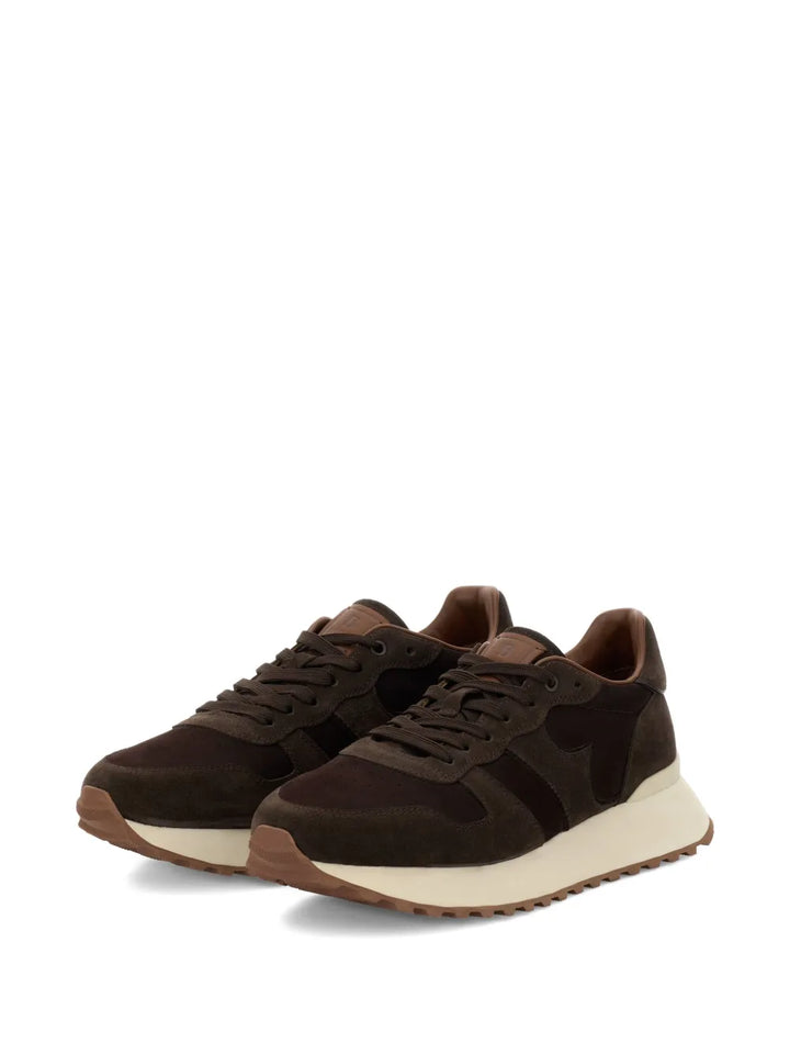 Boggi Milano Suede Logo-Detail Sneakers