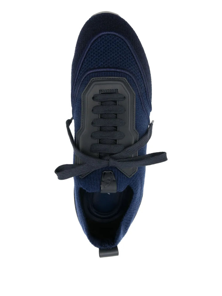 Brioni Lace-Up Panelled Sneakers