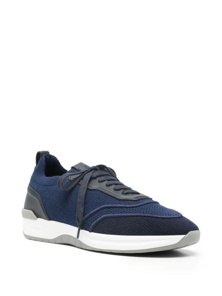 Brioni Lace-Up Panelled Sneakers