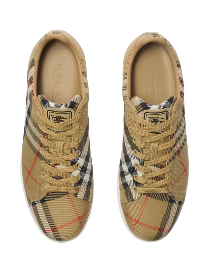 Burberry Check-Pattern Sneakers