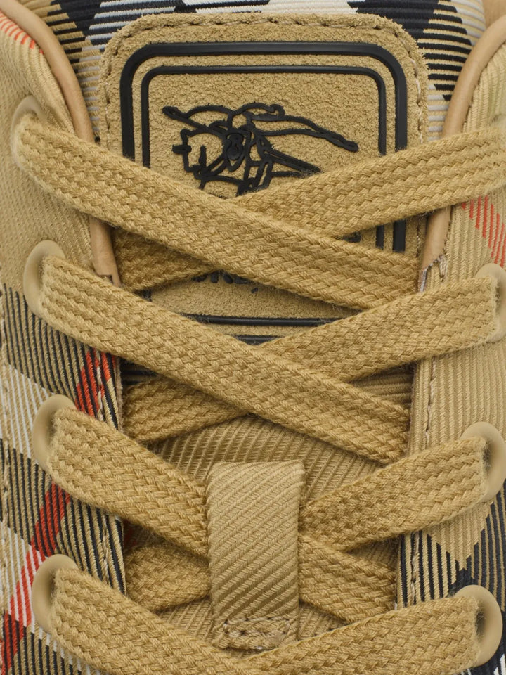 Burberry Check-Pattern Sneakers