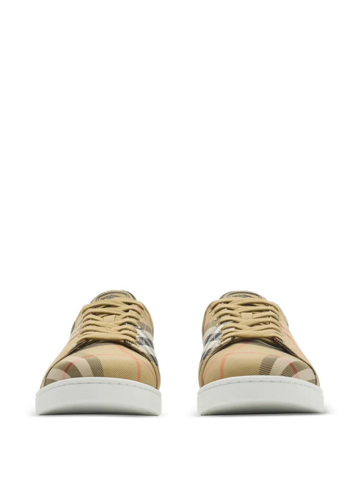 Burberry Check-Pattern Sneakers