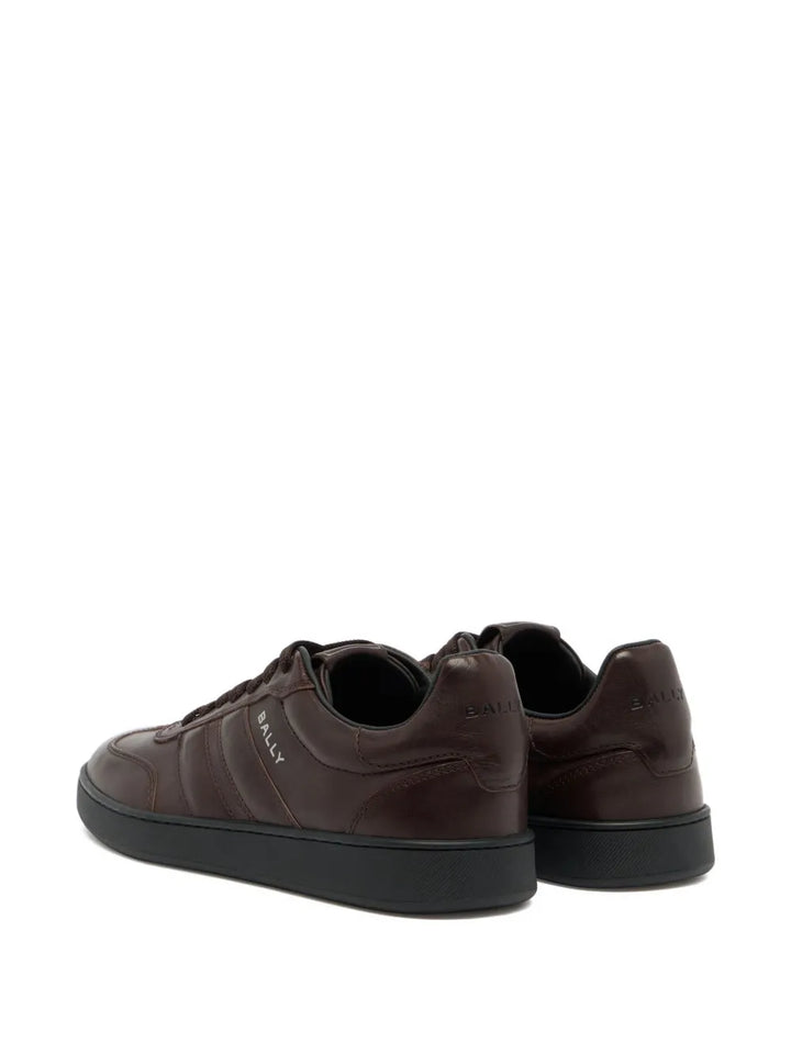 Bally Retro Crest Leather Sneakers