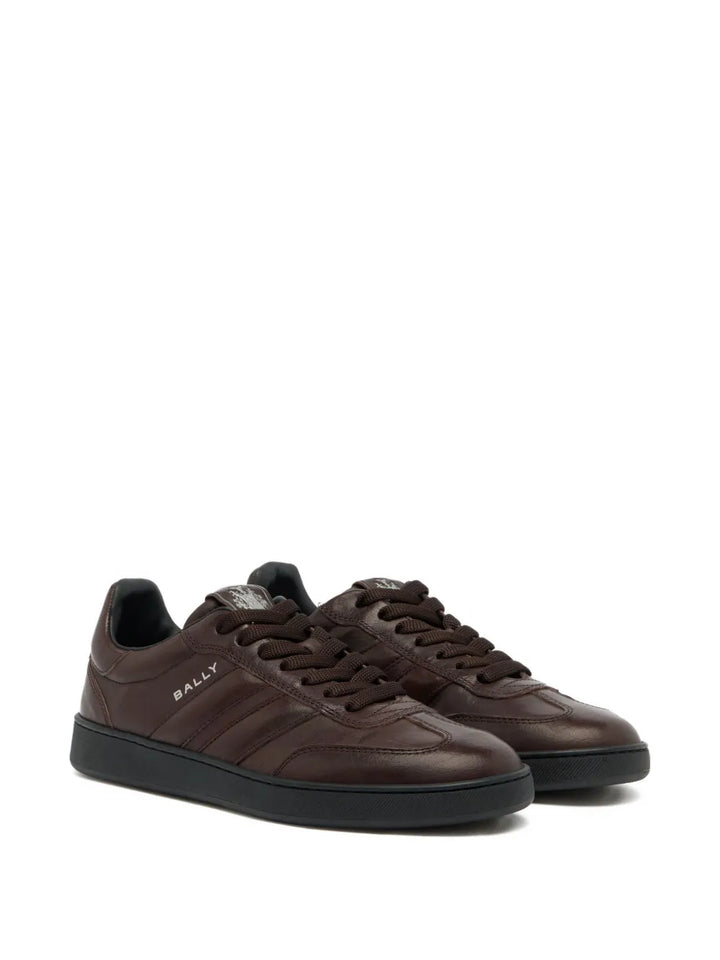Bally Retro Crest Leather Sneakers