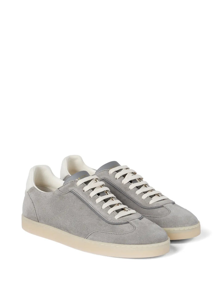 Brunello Cucinelli Lace-Up Suede Sneakers