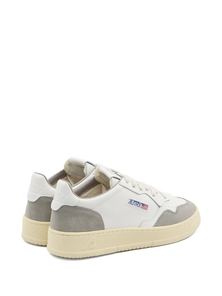 Autry Medalist Suede-Inserts Low-Top Sneakers