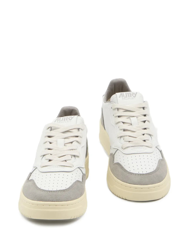 Autry Medalist Suede-Inserts Low-Top Sneakers