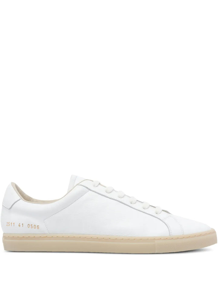 Common Projects Round-Toe Leather Sneakers