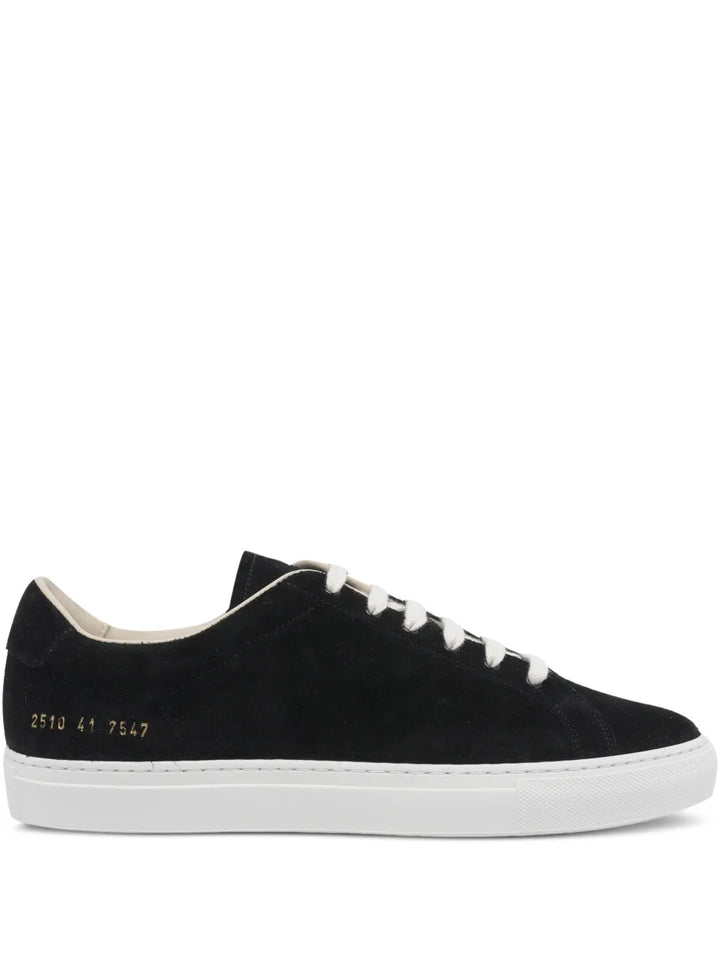 Common Projects Logo-Detail Suede Sneakers