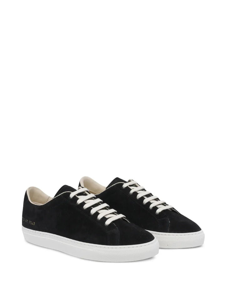 Common Projects Logo-Detail Suede Sneakers