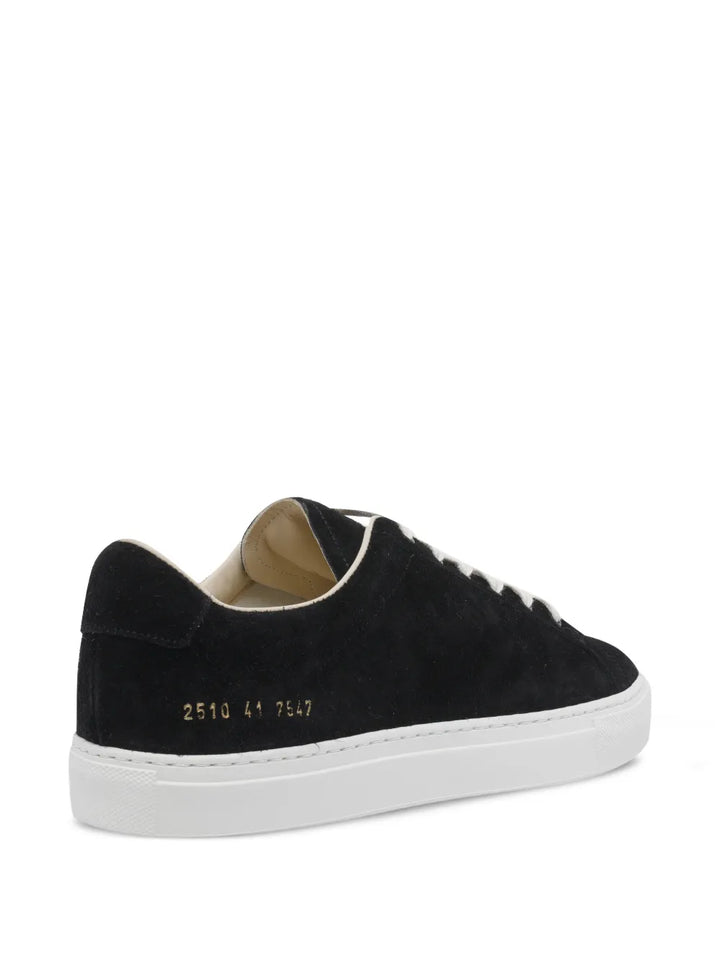 Common Projects Logo-Detail Suede Sneakers