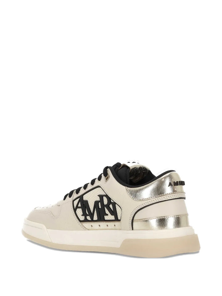 Amiri Logo Leather Trainers