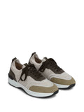Brioni Panelled Knitted Sneakers