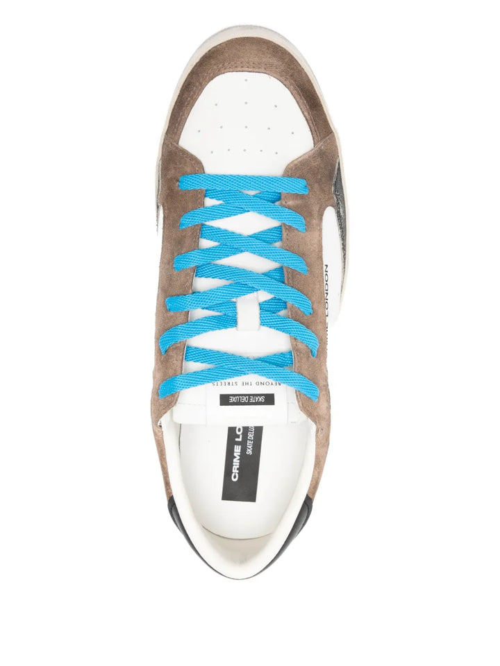 Crime London Suede Panelled Sneakers