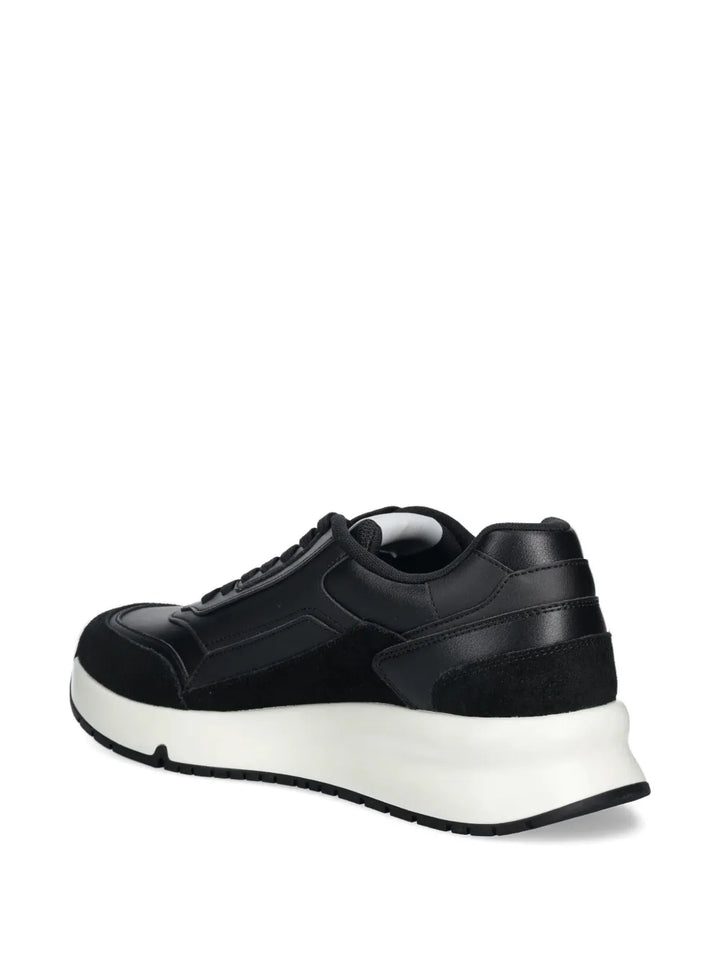 Armani Exchange Suede-Panel Sneakers