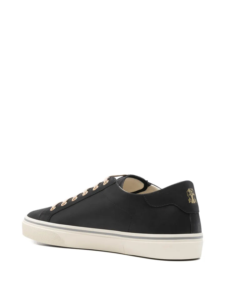 Brunello Cucinelli Metallic-Eyelet Lace-Up Sneakers