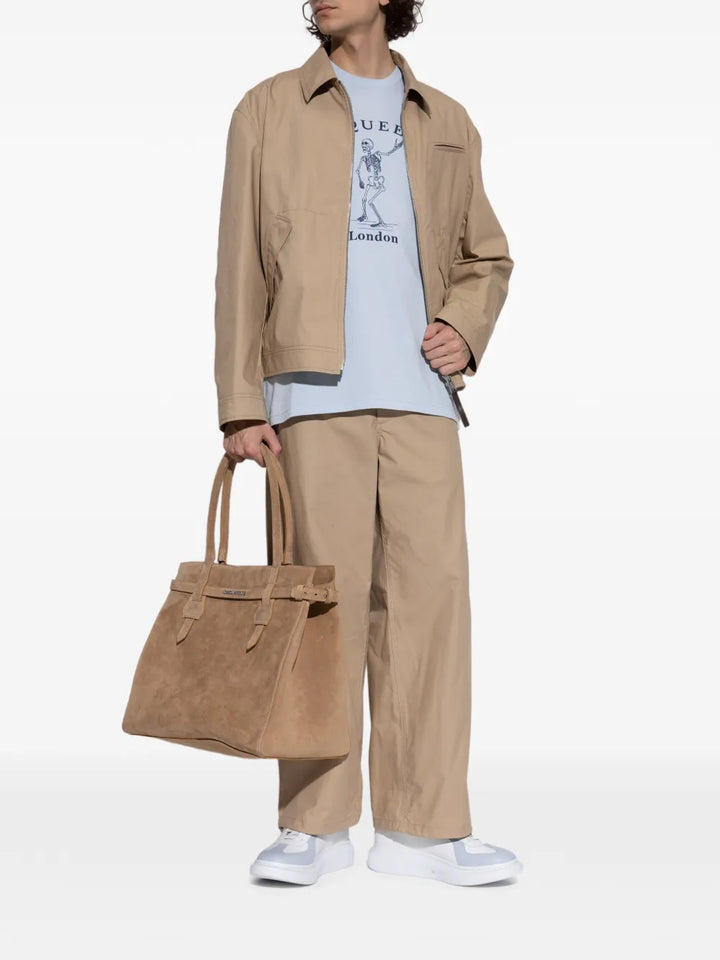 Alexander Mcqueen Oversized Retro Leather Sneakers