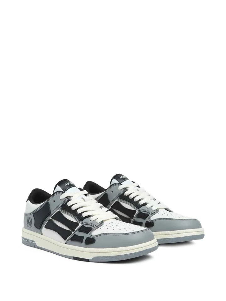 Amiri Embossed Skull Leather Sneakers