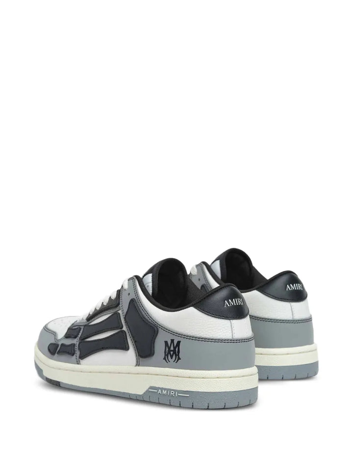 Amiri Embossed Skull Leather Sneakers