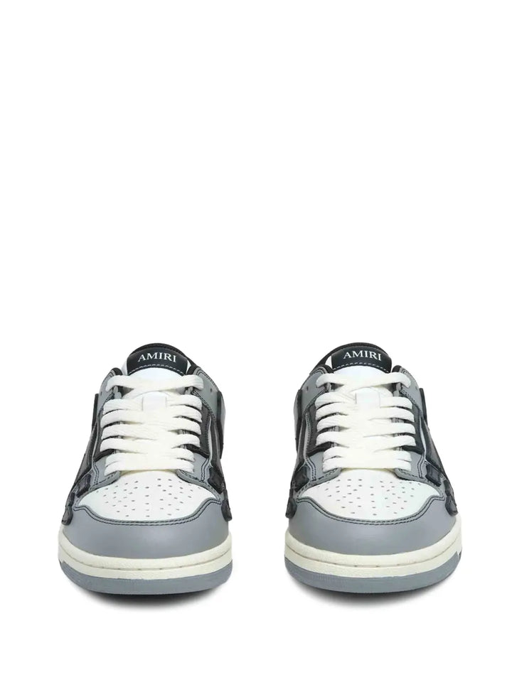 Amiri Embossed Skull Leather Sneakers