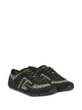 Balmain Racer Monogram-Jacquard Sneakers