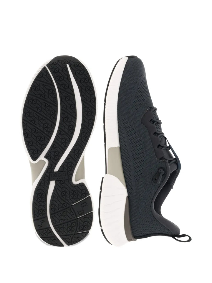 Boggi Milano Reflective Print Lace-Up Sneakers