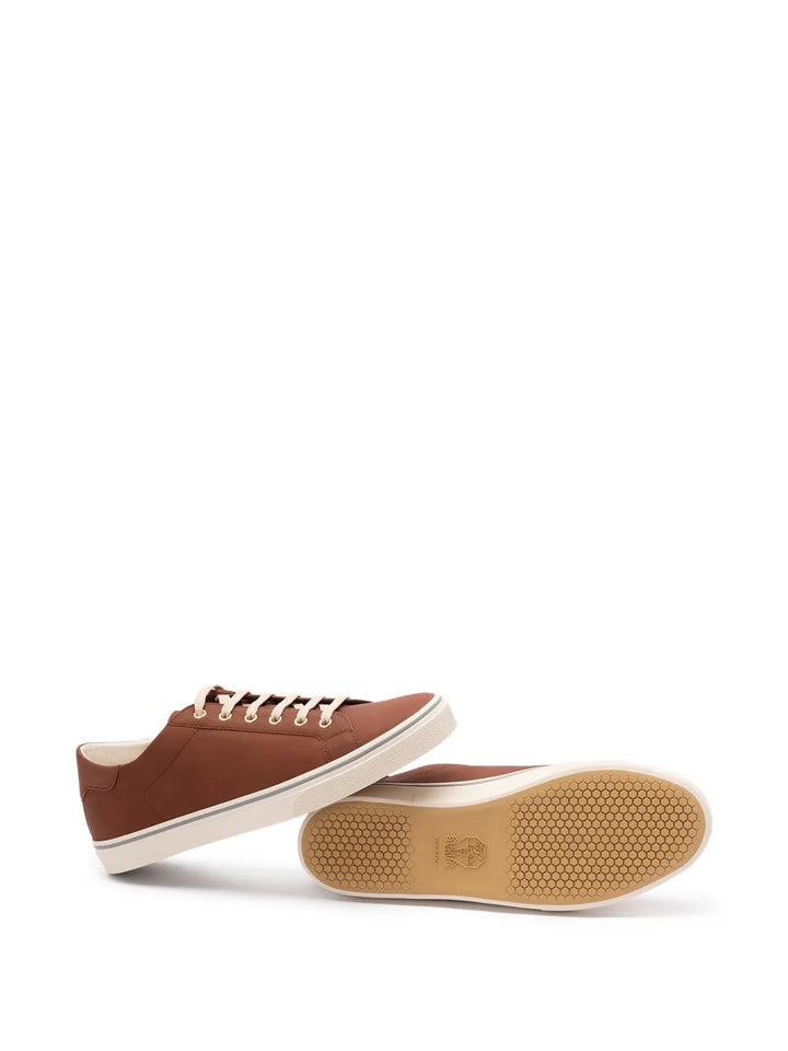 Brunello Cucinelli Leather Lace-Up Fastening Sneakers