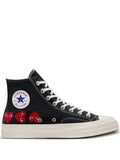 Comme Des Gar ns Homme X Converse Chuck 70 Heart-Motif High-Top Sneakers