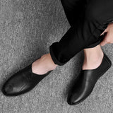 New peas shoes men's Korean leather shoes men's lazy pedal