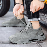 Casual Sports Men's Shoes New Breathable Leather Stitching Men's Shoes