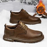 New Men's Shoes Autumn And Winter Velvet Warm Cotton Shoes