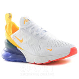  Air Max 270 Shoes White Yellow Blue Orange Red