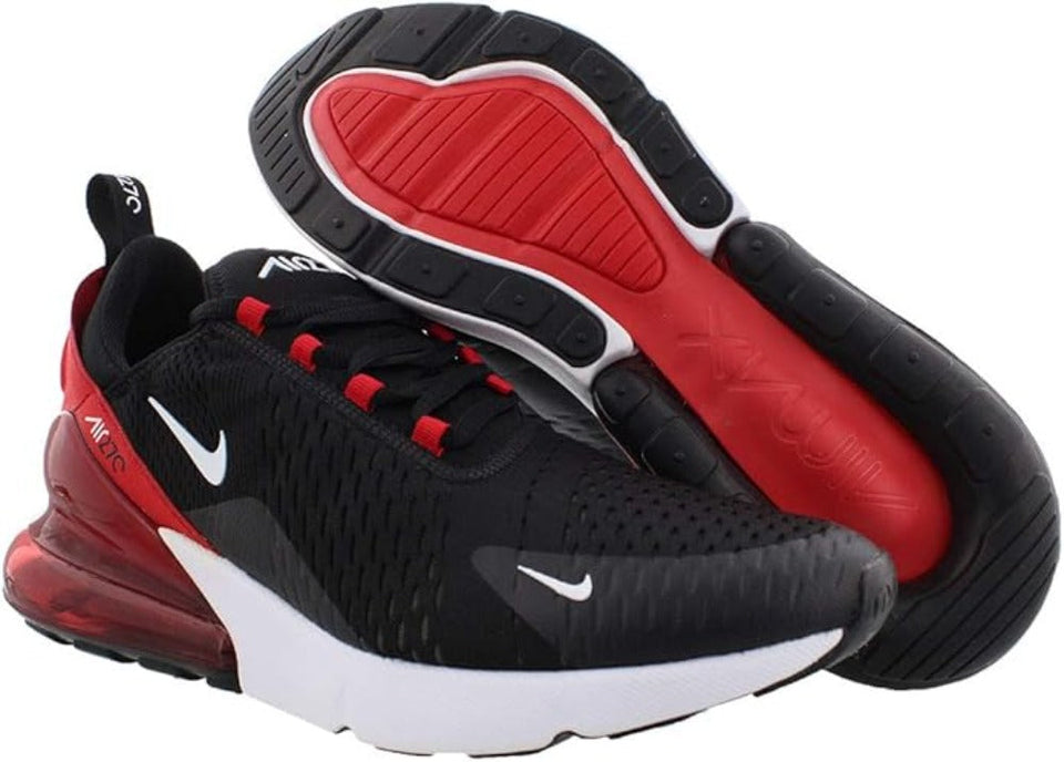  Air Max 270 Shoes University Red Anthracite White Black