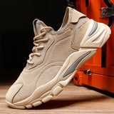 Casual Sports Men's Shoes New Breathable Leather Stitching Men's Shoes