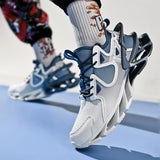 New Running Shoes Casual Shoes Breathable Flying Woven Gradient Non-slip Blade-sharp Shoes