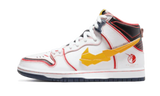  SB Dunk High Shoes White Amarillo Gundam RX-0 Unicorn