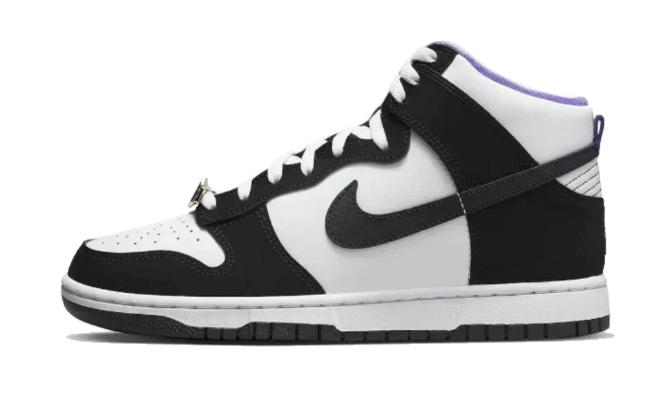  Dunk High Shoes Black White Action Grape EMB World Champ