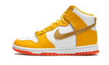  Dunk High Shoes University Gold White-Crimson Metallic Gold-gold