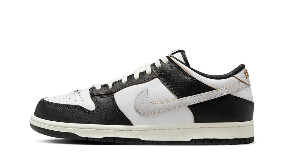 SB Dunk Low Shoes Black White-Orange
