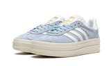  Originals Gazelle Bold Shoes Clear Sky Cloud White Gold Metallic