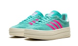  Originals Gazelle Bold Shoes Flash Aqua Lucid Pink Cloud White