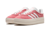  Originals Gazelle Bold Shoes Red Cloud White Gold Metallic